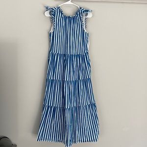 J Crew striped midi dress